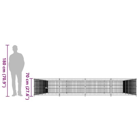 KOJEC DLA PSA CZARNY 16M² STALOWY