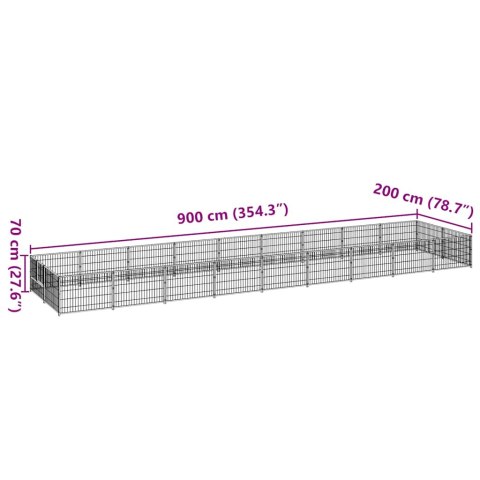 KOJEC DLA PSA CZARNY 18M² STALOWY