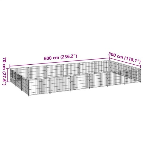 KOJEC DLA PSA CZARNY 18M² STALOWY
