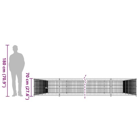 KOJEC DLA PSA CZARNY 20M² STALOWY