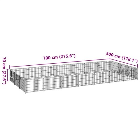 KOJEC DLA PSA CZARNY 21M² STALOWY
