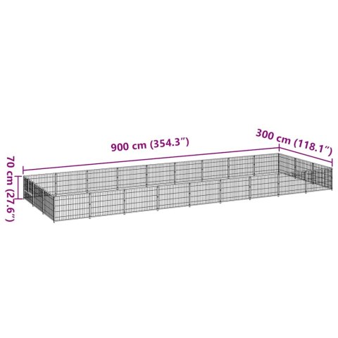 KOJEC DLA PSA CZARNY 27M² STALOWY