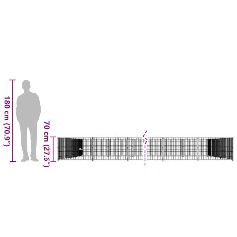 KOJEC DLA PSA CZARNY 35M² STALOWY