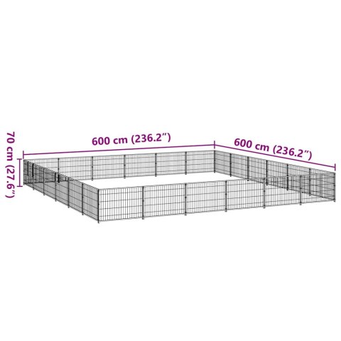 KOJEC DLA PSA CZARNY 36M² STALOWY
