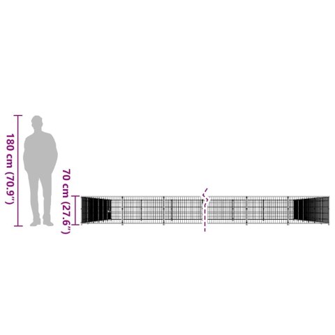 KOJEC DLA PSA CZARNY 42M² STALOWY