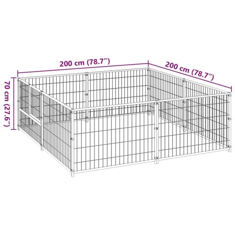 KOJEC DLA PSA CZARNY 4M² STALOWY