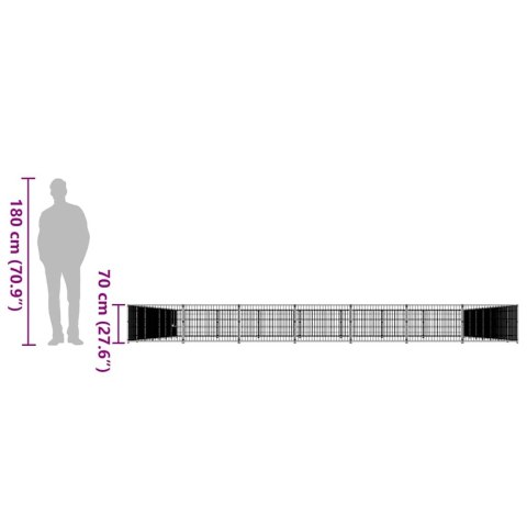 KOJEC DLA PSA CZARNY 56M² STALOWY