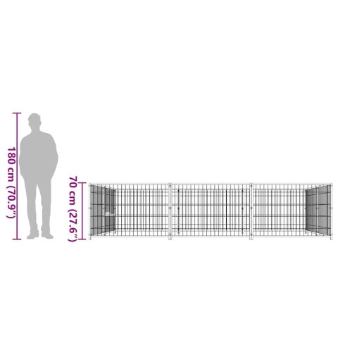 KOJEC DLA PSA CZARNY 6M² STALOWY