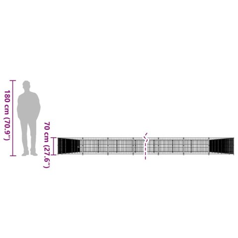 KOJEC DLA PSA SREBRNY 100M² STALOWY
