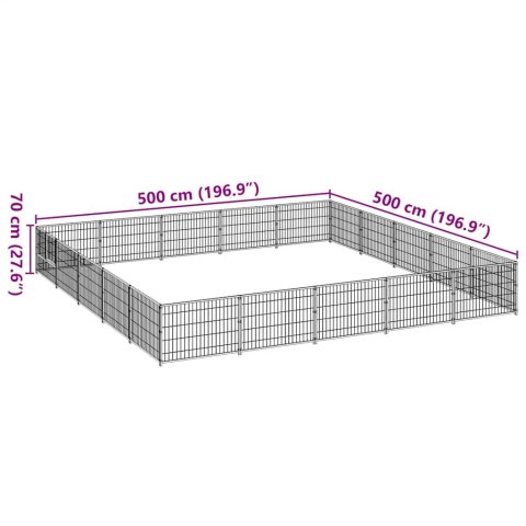 KOJEC DLA PSA SREBRNY 25M² STALOWY