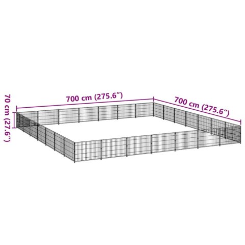 KOJEC DLA PSA SREBRNY 49M² STALOWY