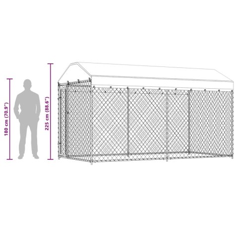 KOJEC DLA PSA Z ZADASZENIEM 382X192X225CM