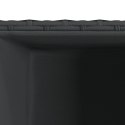 DONICE OGRODOWE 2 SZT. CZARNE 40X40X80CM RATTAN PE