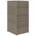 DONICE OGRODOWE 2 SZT. SZARE 40X40X80CM RATTAN PE