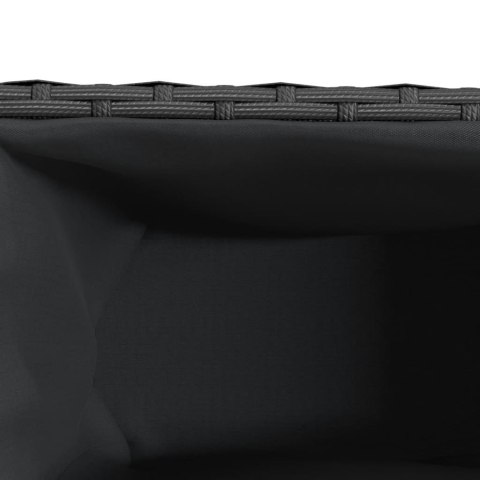 DONICE OGRODOWE Z 3 WKŁADAMI 2 SZT. CZARNE 105X30X32CM