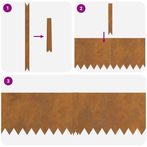 KRAWĘŻNIK DO TRAWNIKA 20 PCS BRĄZOWY 100X 0.05X 20CM