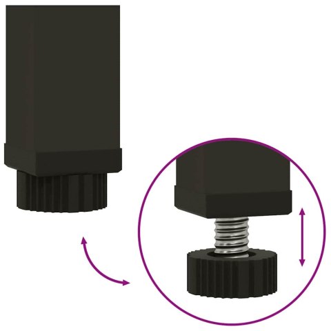 PODWYŻSZONA DONICZKA OGRODOWA SREBRNA 60X26X45CM