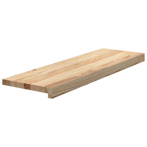STOPNIE SCHODOWE 12 SZT. SUROWE 80X25X2CM LITE DREWNO DĘBOWE