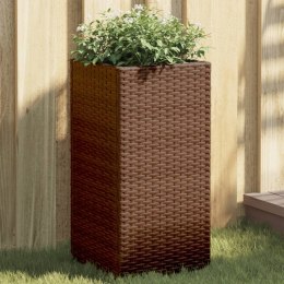 DONICA OGRODOWA OGRODOWA BRĄZOWA 30X30X60CM RATTAN PE