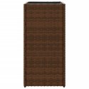 DONICA OGRODOWA OGRODOWA BRĄZOWA 30X30X60CM RATTAN PE
