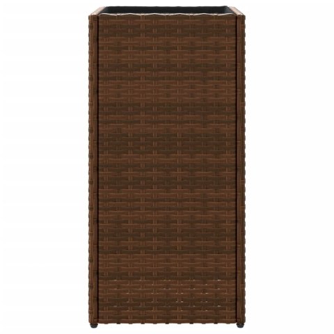 DONICA OGRODOWA OGRODOWA BRĄZOWA 30X30X60CM RATTAN PE