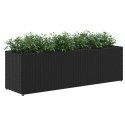 DONICA OGRODOWA OGRODOWA Z 3 WKŁADAMI CZARNA 105X30X32CM RATTAN PE