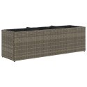 DONICA OGRODOWA OGRODOWA Z 3 WKŁADAMI SZARA 105X30X32CM RATTAN PE