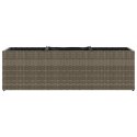 DONICA OGRODOWA OGRODOWA Z 3 WKŁADAMI SZARA 105X30X32CM RATTAN PE