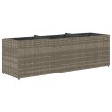 DONICA OGRODOWA OGRODOWA Z 3 WKŁADAMI SZARA 105X30X32CM RATTAN PE