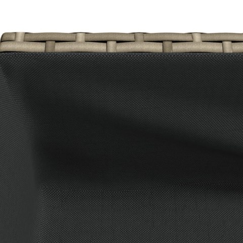 DONICA OGRODOWA OGRODOWA Z PÓŁKĄ SZARA POLIRATTAN