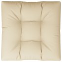 PODUSZKA NA PALETĘ BEŻOWA 80X80X12CM TKANINA