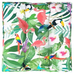 PODUSZKA NA PALETĘ WIELOKOLOROWA 80X80X12CM TKANINA