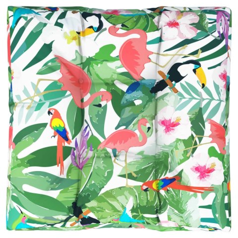 PODUSZKA NA PALETĘ WIELOKOLOROWA 80X80X12CM TKANINA