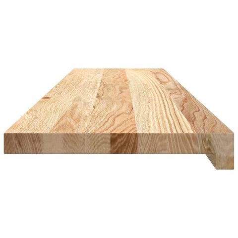 PARAPETY 2 SZT. SUROWE 100X25X2CM LITE DREWNO DĘBOWE