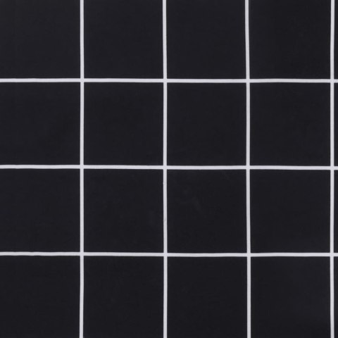 PODUSZKI NA KRZESŁA Z WYSOKIM OPARCIEM 2 SZT. CZARNA KRATA