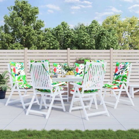 PODUSZKI NA KRZESŁA Z WYSOKIM OPARCIEM 6 SZT. KOLOROWE