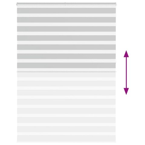 ROLETA ZEBRA JASNOSZARA SZEROKOŚĆ TKANINY 160,9CM POLIESTER