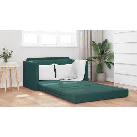 SOFA BED 110CM CIEMNA ZIELEŃ AKSAMIT