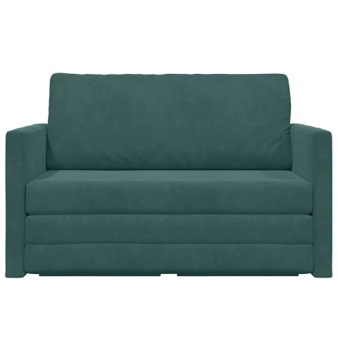 SOFA BED 110CM CIEMNA ZIELEŃ AKSAMIT