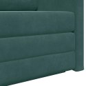 SOFA BED 110CM CIEMNA ZIELEŃ AKSAMIT