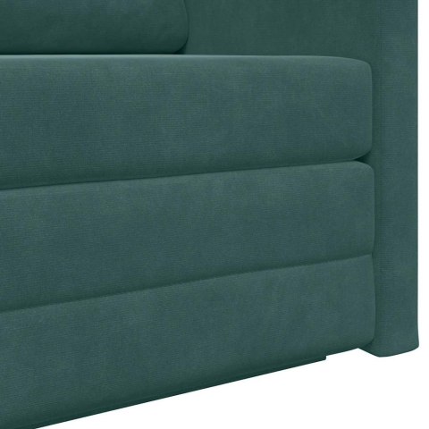 SOFA BED 110CM CIEMNA ZIELEŃ AKSAMIT