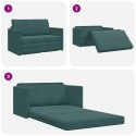SOFA BED 110CM CIEMNA ZIELEŃ AKSAMIT