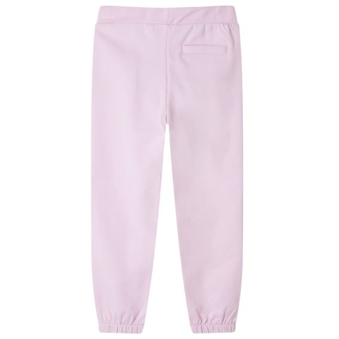 DZIECIĘCE SPODNIE DRESOWE JASNORÓŻOWE 116