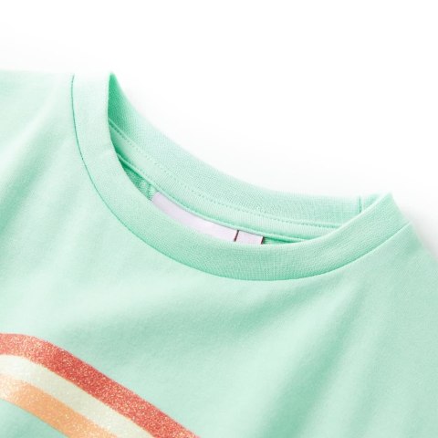 SUKIENKA DZIECIĘCA ZE SZNURKIEM ŚCIĄGAJĄCYM JASNOZIELONA 140