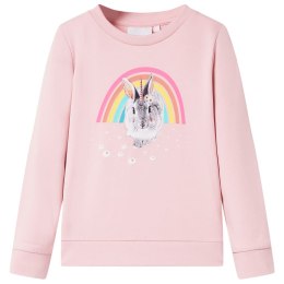 BLUZA DZIECIĘCA JASNORÓŻOWA 128