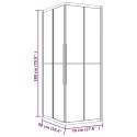 VidaXL Kabina prysznicowa, mrożone szkło ESG, 90 x 70 x 180 cm