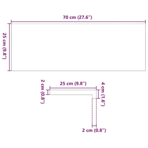 STOPNIE SCHODOWE 16 SZT. BRĄZOWE 70X25X2CM LITE DREWNO DĘBOWE