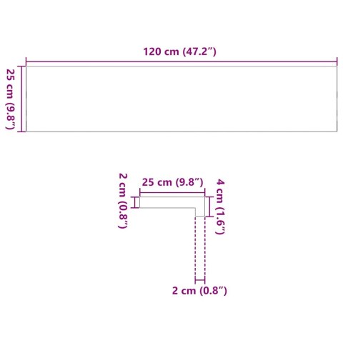 STOPNIE SCHODOWE 20 SZT. BRĄZOWE 120X25X2CM LITE DREWNO DĘBOWE