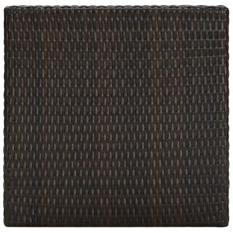 3-CZ. ZESTAW MEBLI BAROWYCH Z PODŁOKIETNIKAMI RATTAN BRĄZ