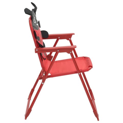 3-CZ. DZIECIĘCY ZESTAW MEBLI DO OGRODU Z PARASOLEM CZERWONY